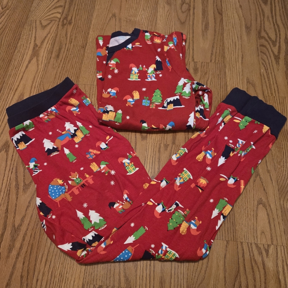 Wondershop Target Matching Set Pajamas Top & Bottoms Gnomes Red Holiday PJs L